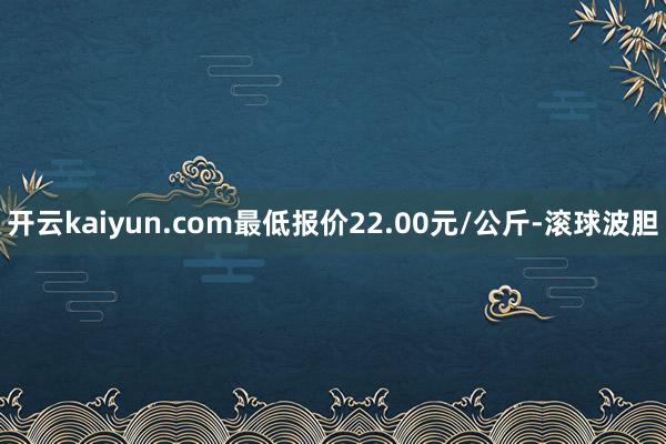 开云kaiyun.com最低报价22.00元/公斤-滚球波胆