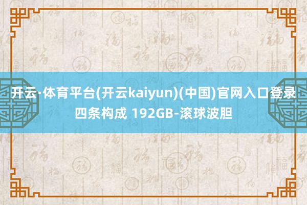 开云·体育平台(开云kaiyun)(中国)官网入口登录四条构成 192GB-滚球波胆